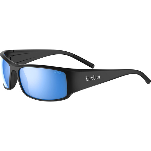 Bolle King BS026009 Matte Black / Sky Blue Mirror Polarised Lenses