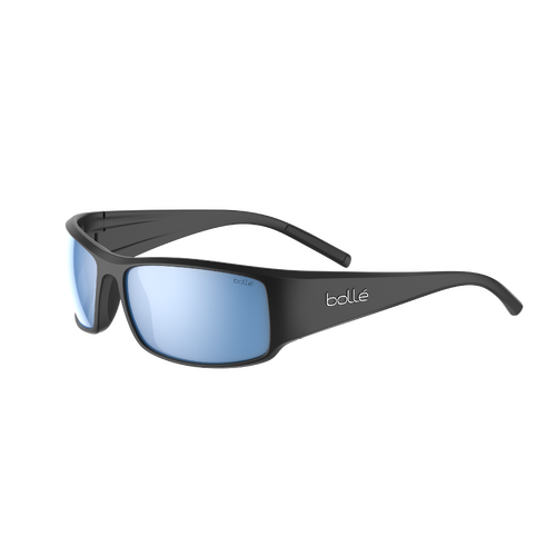 Bolle King BS026009 Matte Black / Sky Blue Mirror Polarised Lenses
