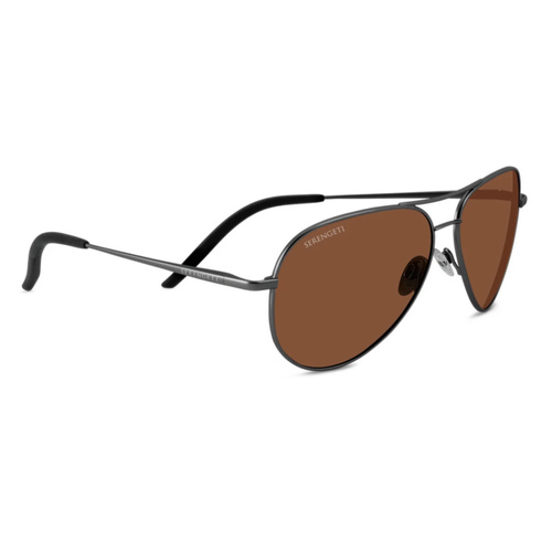 Serengeti Carrara XL SS757002 Shiny Gunmetal / Drivers Polarised Photochromic Lenses