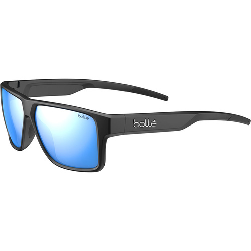 Bolle Temper BS042009 Matte Black / Sky Blue Mirror Polarised Lenses
