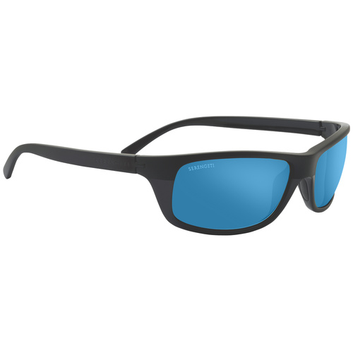Serengeti Bormio SS009009 Matte Black / 555nm Blue Mirror Polarised Photochromic Lenses