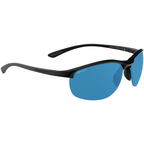 Serengeti James SS754007 Matte Black / 555nm Blue Polarised Photochromic Lenses