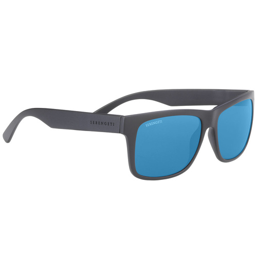 Serengeti Positano Large SS782002 Matte Black / 555nm Blue Polarised Photochromic Lenses