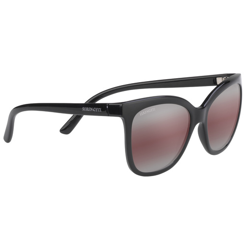 Serengeti Agata SS001005 Matte Black / Sedona Bi Mirror Polarised Photochromic Lenses