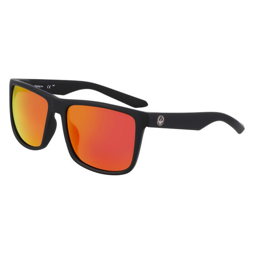 Dragon Meridien DR42003 022-57 Matte Black / Red Ion Polarised Luma Lenses