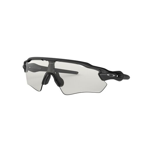 Oakley Radar EV Path OO9208-1338 Steel / Clear to Black Iridium Photochromic Lenses