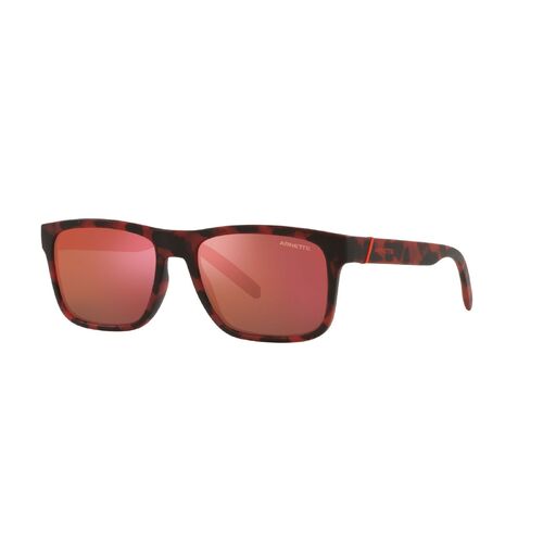 Arnette Bandra AN4298 27956Q-55 Matte Havana Red Black / Orange Yellow Mirror Lenses