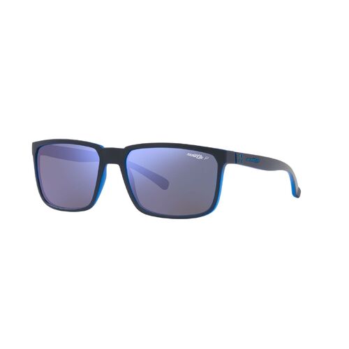 Arnette Stripe AN4251 286422-58 Matte Top Navy On Light Blue / Dark Grey Mirror Water Polarised Lenses