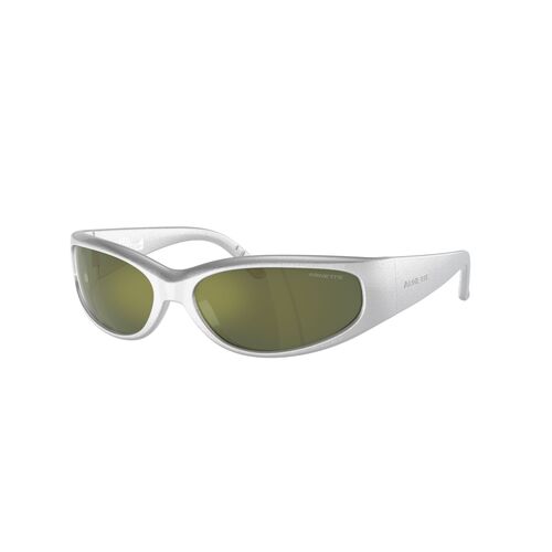 Arnette Catfish AN4302 28676R-62 Metallic Silver / Dark Green Mirror Petrol Lenses