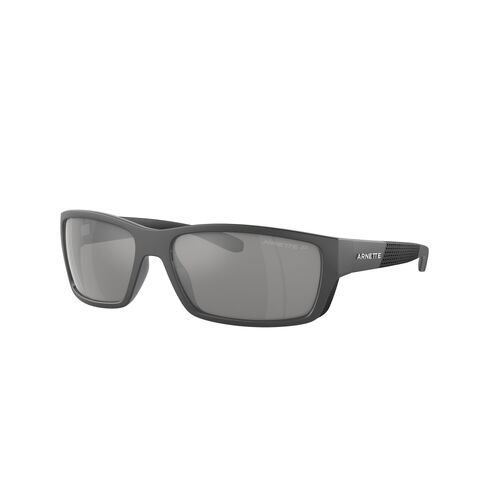 Arnette Frambuesa AN4336 2870Z3-61 Grey w Shiny Matte Black / Grey Silver Mirror Polarised Lenses