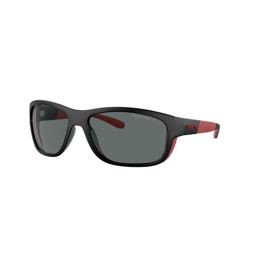 Arnette Floresta AN4337 275381-63 Black w Shiny Matte Red / Dark Grey Polarised Lenses