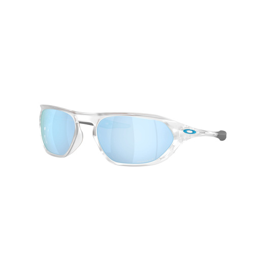 Oakley Cage Jacket OO9537-0261 Matte Clear / Prizm Deep Water Polarised Lenses