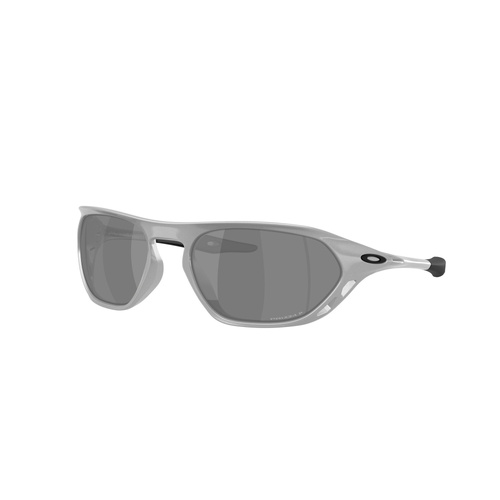 Oakley Cage Jacket OO9537-0961 X Silver / Prizm Black Polarised Lenses