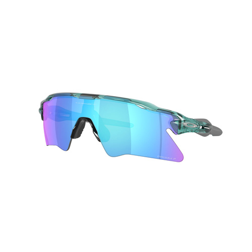 Oakley Radar EV Heater OO9541-0937 Transparent Pacific / Prizm Sapphire Polarised Lenses