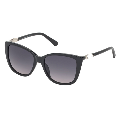 Swarovski SK0234-H 01B-54 Shiny Black / Gradient Smoke