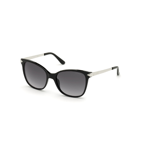 Guess GU7657 01C-56 Shiny Black / Smoke Mirror Lenses