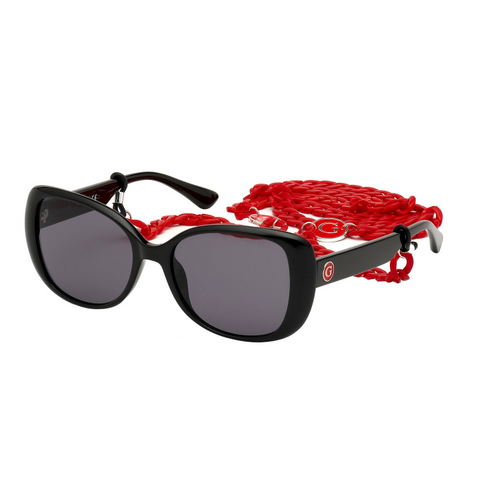 Guess GU7653 01A-54 Shiny Black / Smoke Lenses