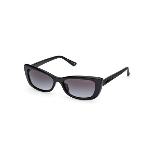 Guess GU00156-H 01B-55 Shiny Black w Matte Black / Smoke Gradient Lenses
