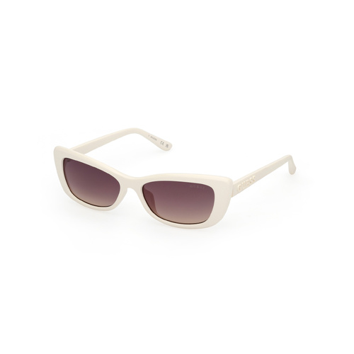 Guess GU00156-H 21B-55 Shiny White w Matte White / Smoke Gradient Lenses