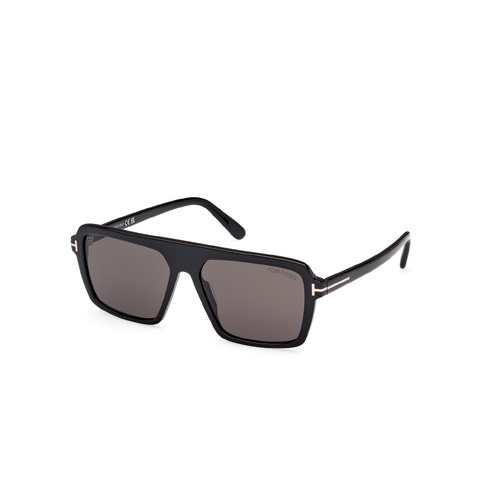 Tom Ford Vincent FT1176 01A-56 Shiny Black / Smoke Lenses