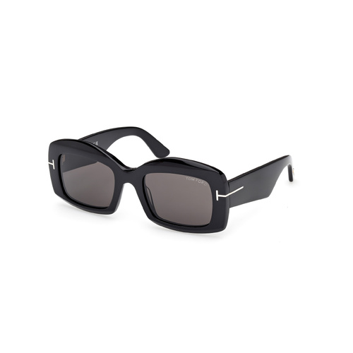 Tom Ford Venetia FT1218 01A-53 Shiny Black / Smoke Lenses