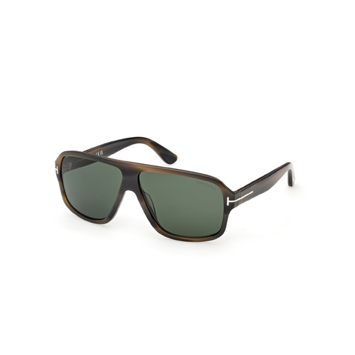 Tom Ford William-02 FT1335 55N-63 Coloured Havana / Green Lenses
