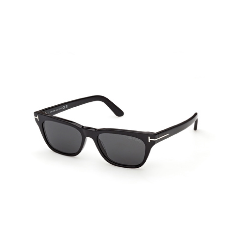 Tom Ford Penn-02 FT1362 01A-53 Shiny Black / Smoke Lenses