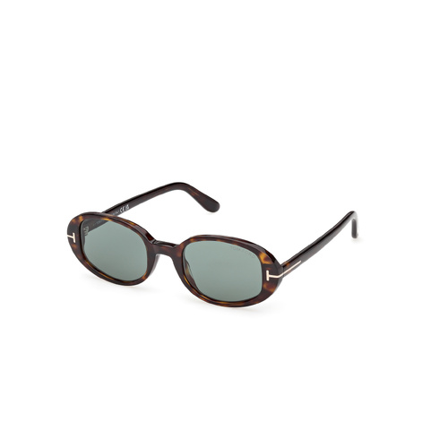 Tom Ford Iggy FT1364 52N-49 Dark Havana / Green Lenses
