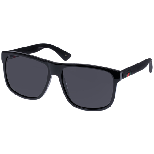 Gucci GG0010S GG0010S001 Black / Grey Lenses