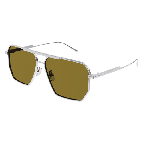 Bottega Veneta BV1012S 007 Silver / Brown Lenses