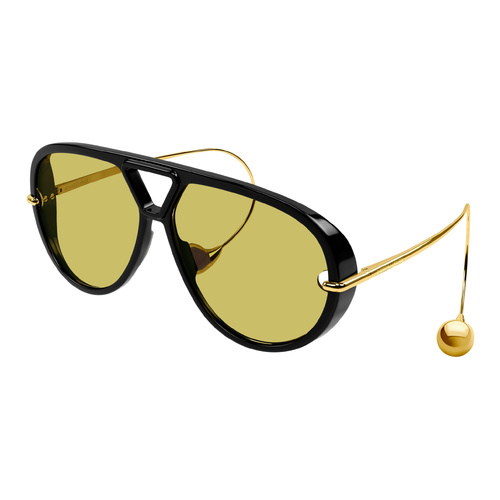 Bottega Veneta BV1273S 003 Black / Yellow Lenses