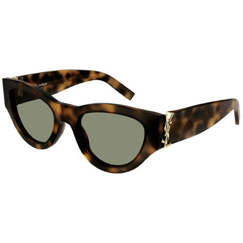 Saint Laurent SLM94F 002 Havana / Green Lenses