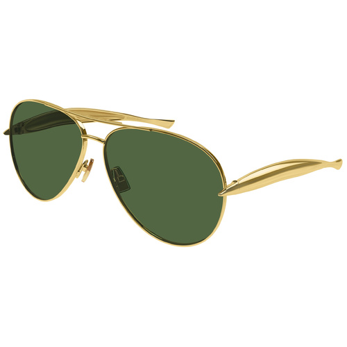 Bottega Veneta BV1305S 001 Gold / Green Lenses