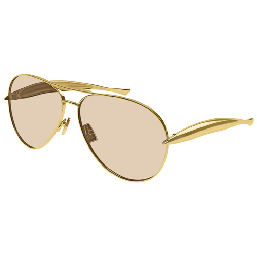 Bottega Veneta BV1305S 002 Gold / Brown Lenses