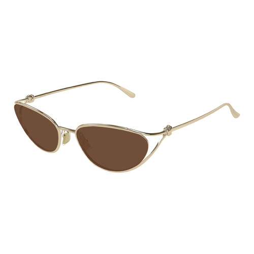 Bottega Veneta BV1330S 003 Gold / Brown Lenses