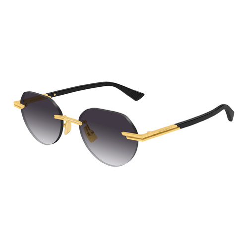 Bottega Veneta BV1379S 001 Gold / Grey Lenses