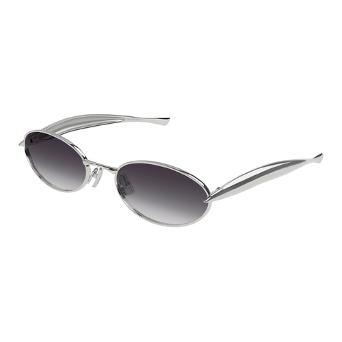 Bottega Veneta BV1386S 003 Silver / Grey Lenses