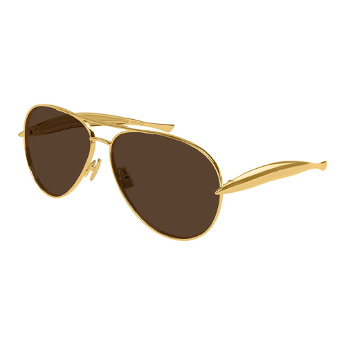 Bottega Veneta BV1305S 007 Gold / Brown Lenses