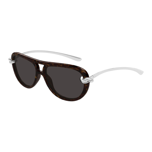 Bottega Veneta BV1418S 002 Havana / Grey Lenses