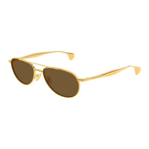 Bottega Veneta BV1419S 001 Gold / Brown Lenses