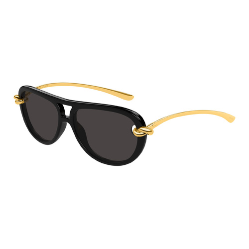 Bottega Veneta BV1418S 005 Black / Grey Lenses