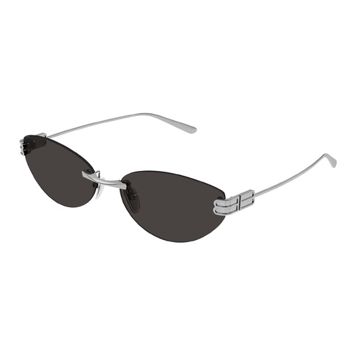 Balenciaga BB0486S 001 Ruthenium / Grey Lenses