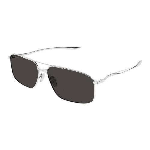 Balenciaga BB0492S 001 Silver / Grey Lenses