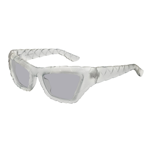 Bottega Veneta BV1438S 004 Grey / Blue Lenses