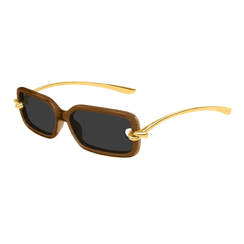 Bottega Veneta BV1439S 005 Brown / Grey Lenses