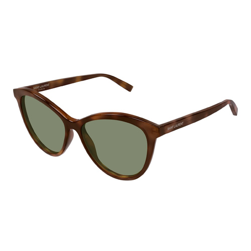 Saint Laurent SL456 010 Havana / Green Lenses