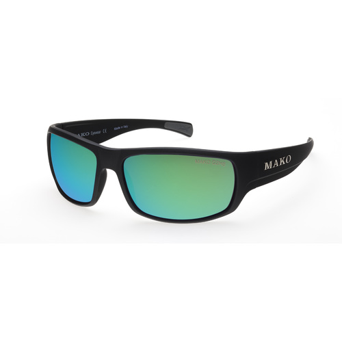 Mako Escape 9581 M01 G2H5 Matte Black / Rose Green Mirror Polarised Lenses