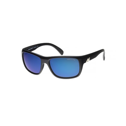 Mako Apex 9601 M01 G1HR6 Matte Black / Brown Blue Mirror Polarised Lenses