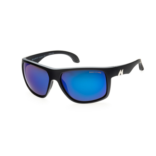 Mako Mavericks 9613 M01 G1HR6 Matte Black / Brown Blue Mirror Polarised Lenses