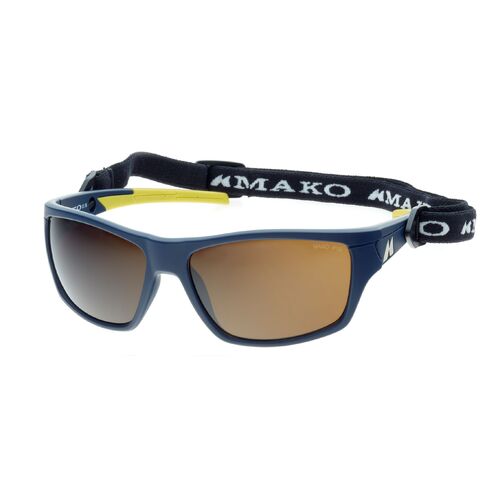 Mako Nemesis 9612 M64 P1S Blue & Yellow / Brown Polarised Lenses